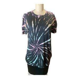 Project Social Urban Outfitters collaboration Black tie dye tee shirt size S